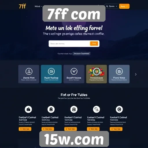 A interface do site 7ff com é amigável