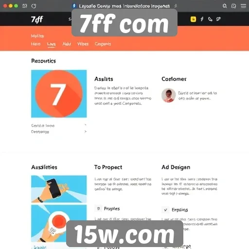 Análise da interface do usuário do site 7ff com